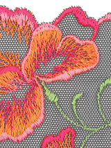 Prima Donna Devdaha floral-embroidered high waist full briefs in Velvet Blue