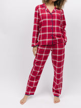 Noel Checked Cotton Pyjama Top