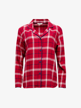 Noel Checked Cotton Pyjama Top