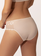 Cassiopee Mid-Rise Briefs - Creamy Beige