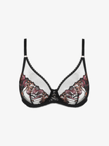 Juliane Underwired Full Cup Bra - Black