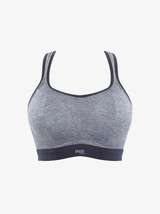 Boundless C-J Non-Wired Sports Bra - Charcoal Marl