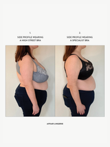 Deauville Full Cup Support I-K Bra - Black