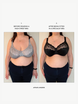 Deauville Full Cup Support I-K Bra - Black