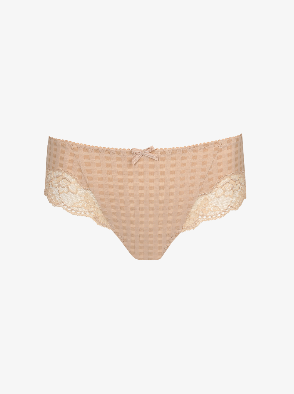 Madison lace-trimmed mid-rise hotpants - Caffe Latte | Prima Donna ...