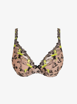 Manali Half Padded Plunge Bra - Wild Bloom
