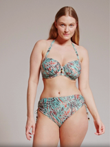Riyad D-H Full Cup Bikini Top - Turquoise Seas