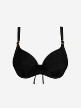 Delray B-H Underwired Full Cup Bikini Top - Black