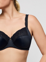 Salerno Underwired Full Cup Bra - Midnight Blue