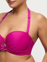 Uvita B-G Underwired Bandeau Bikini Top - Deep Magenta