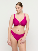 Uvita Rio Mid-Rise Bikini Briefs - Deep Magenta