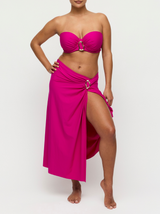 Uvita Maxi Skirt Coverup - Deep Magenta