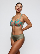 Cala Luna Underwired Padded Balcony Bra - Botanique