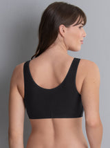 Hazel Pocketed Soft-Cup Bra - Black