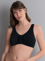 Hazel Pocketed Soft-Cup Bra - Black
