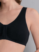 Hazel Pocketed Soft-Cup Bra - Black