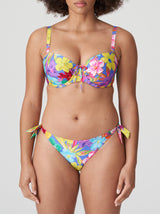 Prima Donna Swim Sazan C-H floral-print underwired balcony bikini top in Blue Bloom