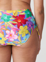 Prima Donna Swim Sazan floral-print high-rise drawstring bikini briefs in Blue Bloom