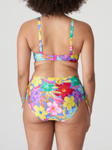 Prima Donna Swim Sazan floral-print high-rise drawstring bikini briefs in Blue Bloom