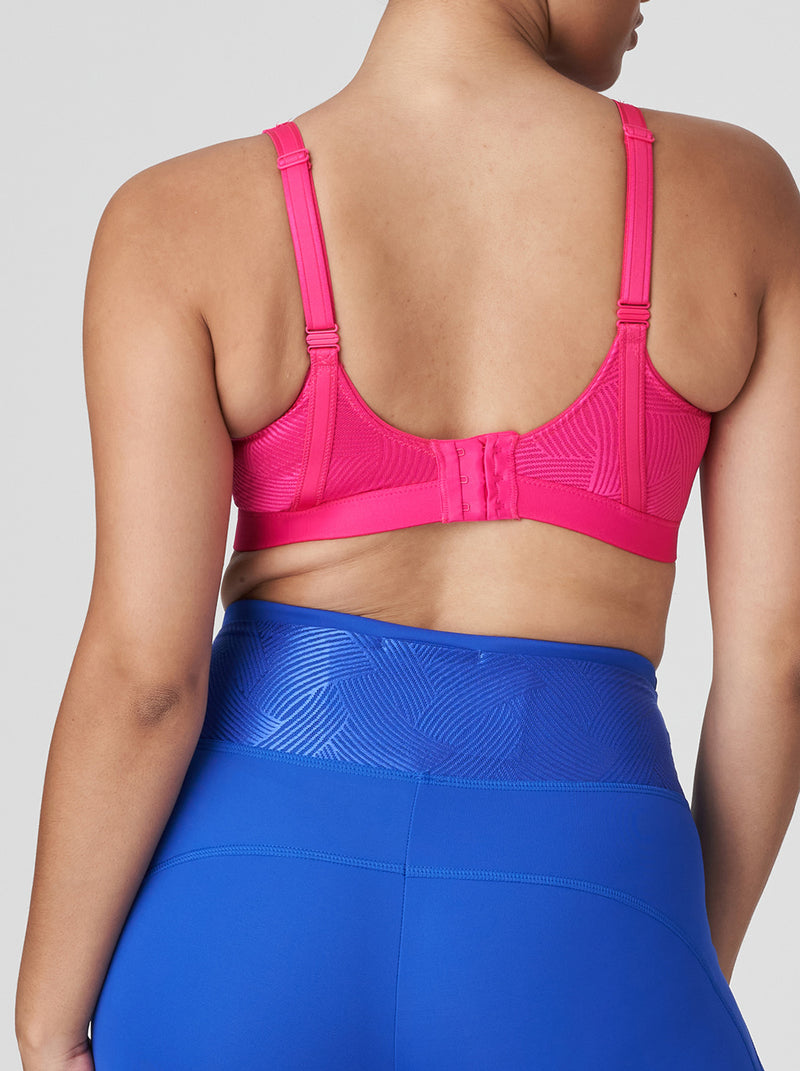 Prima Donna Sport The Game padded underwired sports bra in Electric Pink