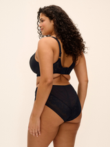 Nerina Underwired Plunge Bra - Black