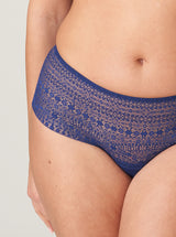 Prima Donna Twist Epirus lace mid-waist hotpants in Royal Blue