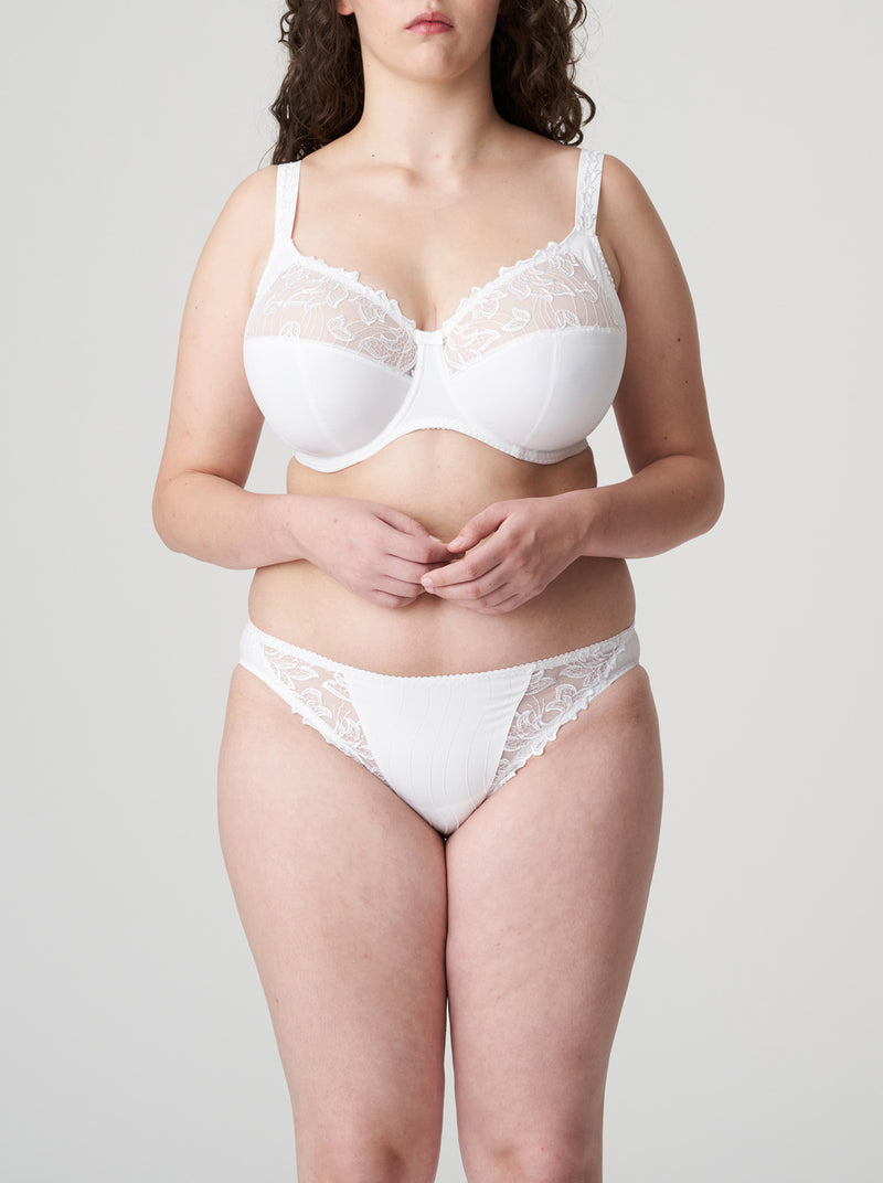 New! Deauville Full Cup Support I-K Bra - White