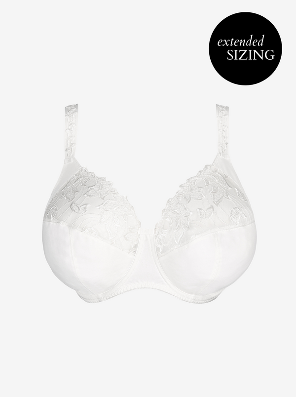 New! Deauville Full Cup Support I-K Bra - White