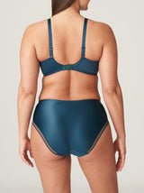 Prima Donna Las Salinas embroidered high-waist full briefs in Empire Green