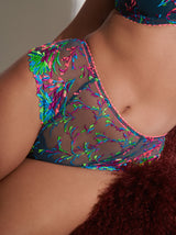 Prima Donna Las Salinas Luxury embroidered thong in Empire Green