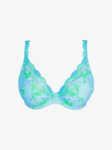 Cala Luna Underwired Half-Padded Plunge Bra - Ice Dream