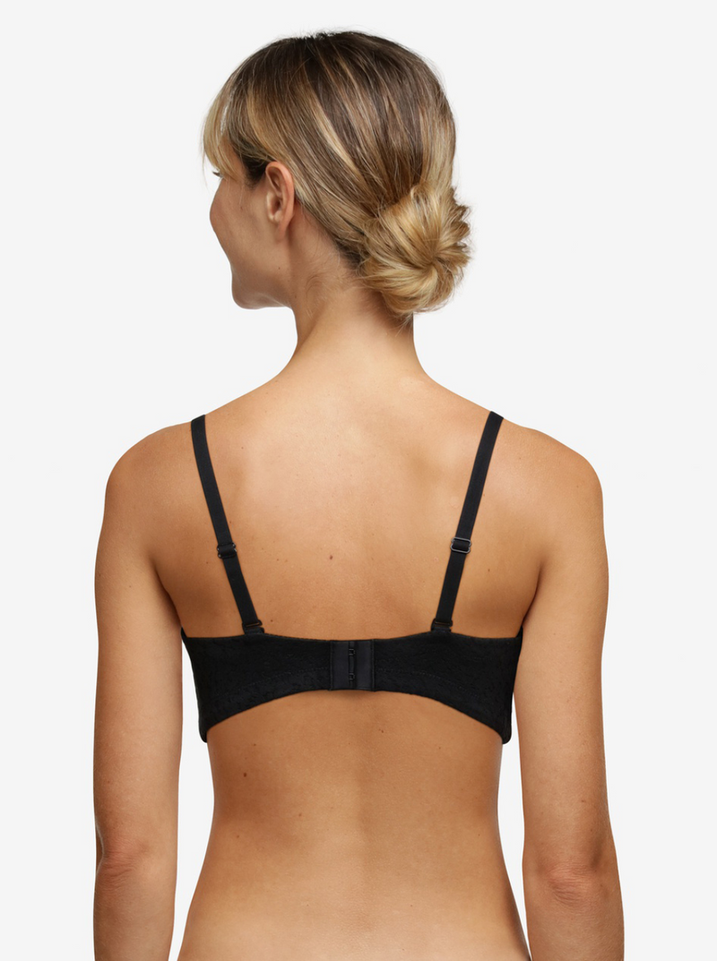 Norah Bandeau Strapless Bra - Black