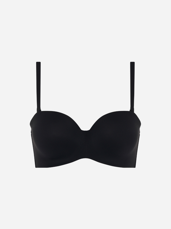 Norah Bandeau Strapless Bra - Black