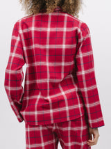 Noel Checked Cotton Pyjama Top