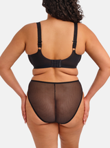 Charley Underwired Stretch Plunge Bra - Black