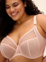 Matilda Underwired Plunge Bra - Pearl Blush
