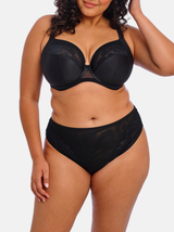 Nerina Underwired Plunge Bra - Black