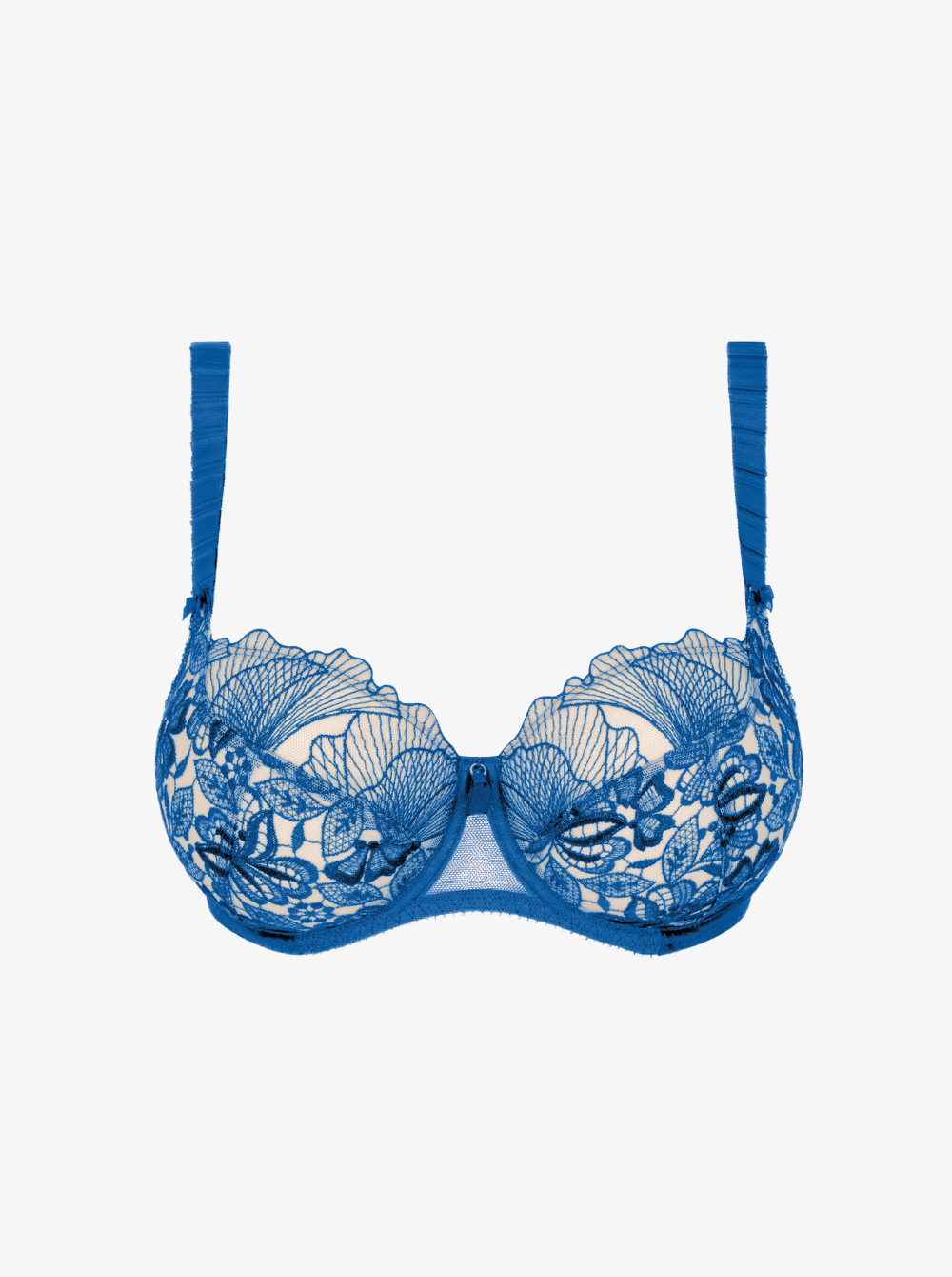 Agathe underwired balcony bra - Bleu Lazuli | Empreinte – Affair Lingerie