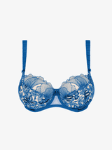 Agathe Underwired Balcony Bra - Bleu Lazuli