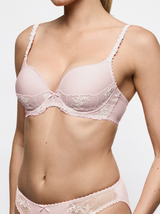 Solene Underwired Heart Shape Bra - Gardenia Rose