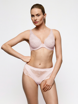 Solene Luxury Thong - Gardenia Rose