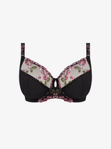 Eliyse Underwired Side Support Bra - Black