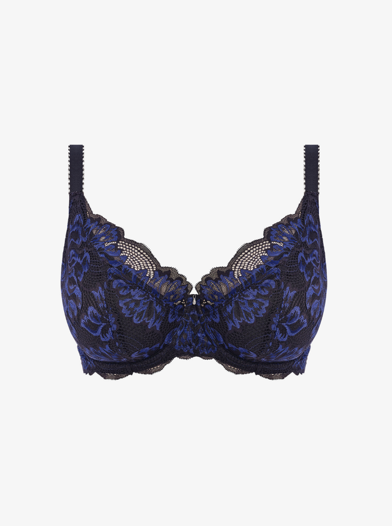 Emmaline Padded Plunge Bra - Midnight