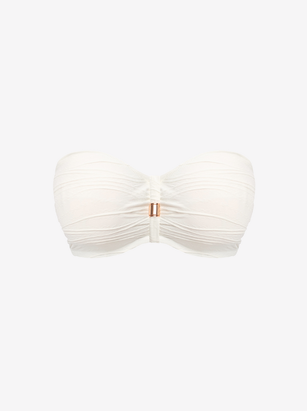 Beach Waves D-G Bandeau Bikini Top - Linen