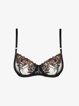 Juliane Underwired Balcony Bra - Black