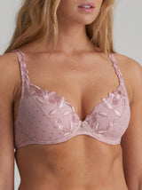 Agnes Plunge Bra - Vintage Pink