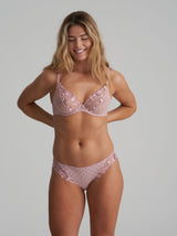 Agnes Plunge Bra - Vintage Pink