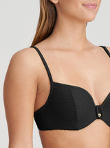 Brigitte A-F Heart Shape Bikini Top - Black