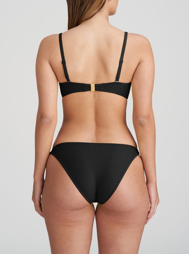 Brigitte Side-Tie Bikini Briefs - Black