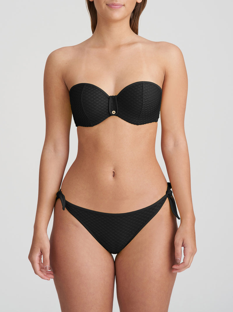 Brigitte B-E Bandeau Bikini Top - Black